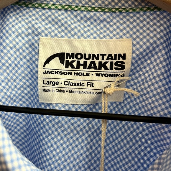 Men’s mountain khaki travel stretch sport shirt NEW WITH TAGS - Picture 2 of 6